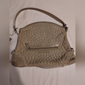 NWOT Vera wang  nylon beige quilted purse